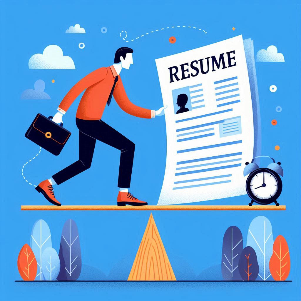 Balancing Text and Design Elements in Resumes